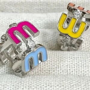 Fashion Earrings  letter m Brandnew